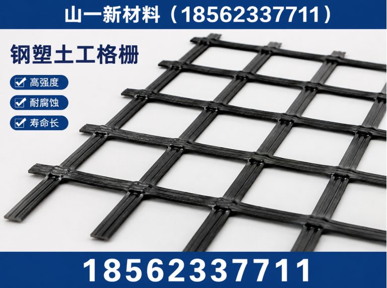 新泰市钢塑土工格栅展示图